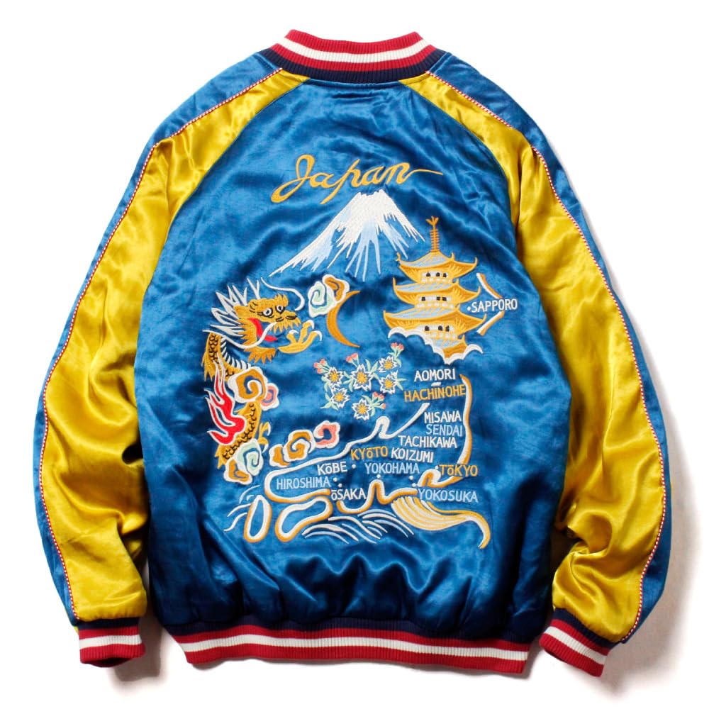RAYON SOUVENIR JACKET Houston 最終値下 HOUSTON RAYON SOUVENIR JACKET (MAP) - BLACK – CRAFTMAN